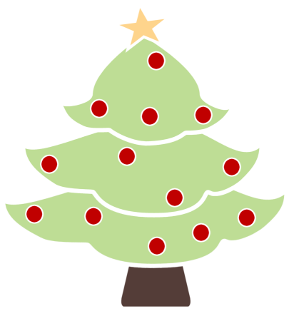 christmas tree clipart. Chubby Christmas Tree Image