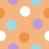 Blue Orange and Purple Polka Dot Background
