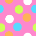 Colorful and Bright Pink Polka Dot Background