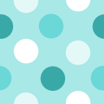 Turquoise and White Polka Dot Background