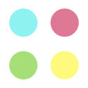 Bright Polka Dot Background