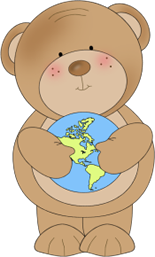 Bear Holding A Globe