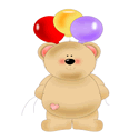 Birthday Balloon Bear