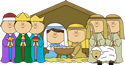 Nativity Scene with Shepherds and Wisemen